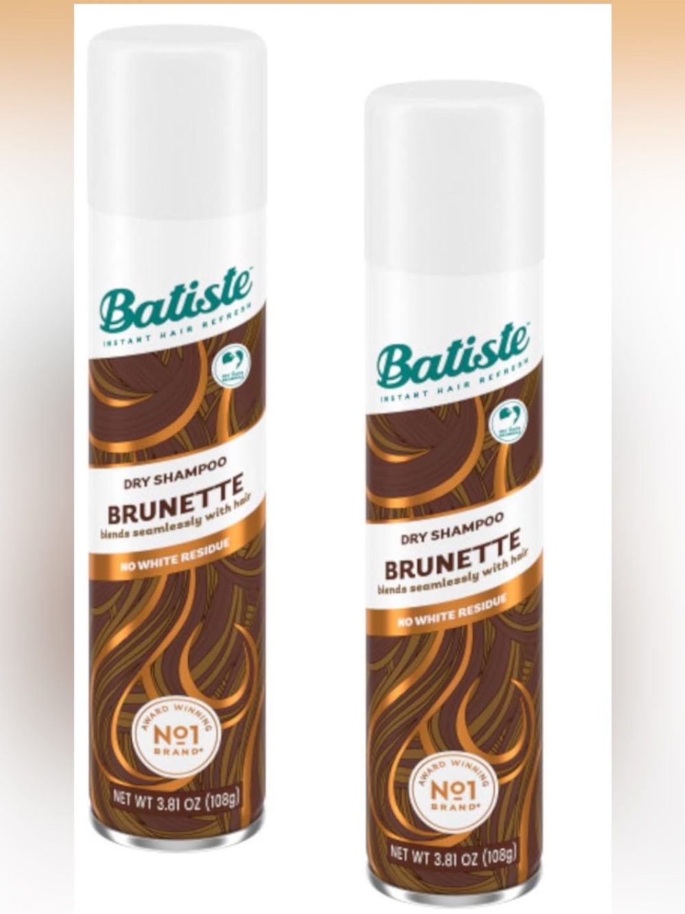 2 pack New Batiste Dry Shampoo for Brunette Hair